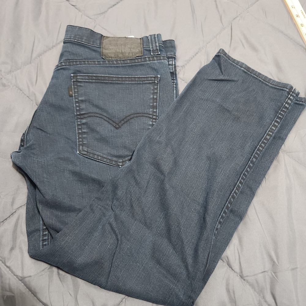 Levis 511 Slim Fit Jeans Mens 34x30 Dark Wash Blue Denim Stretch